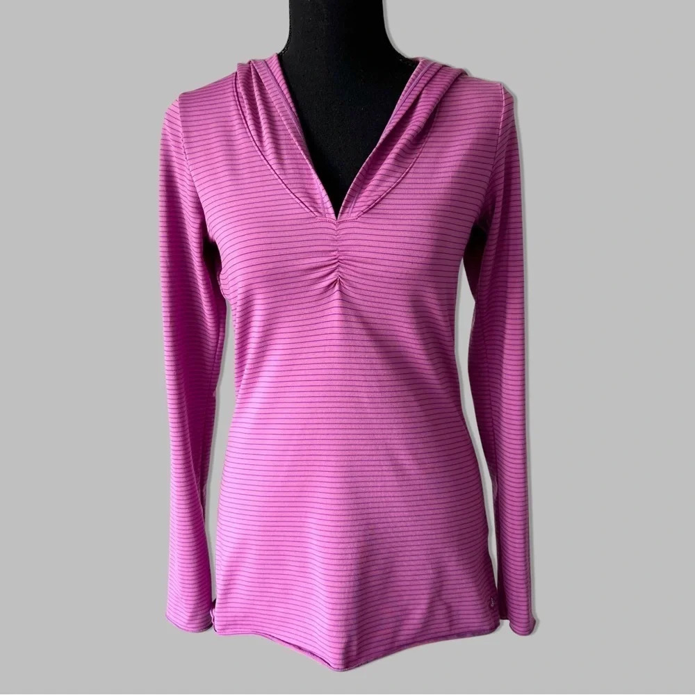 PRANA  PERRY STRIPE PULLOVER HOODIE